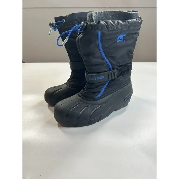Sorel Boots Womens 7 Black Blue Nylon Insulated Liners Snow Winter Skiing - Picture 1 of 6